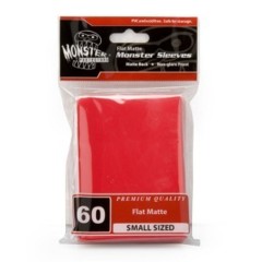 60ct Monster Flat Matte Deck Protectors - Red